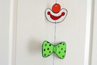 fensterbild clown schablone