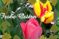 frohe ostern blumen bilder