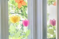 fensterbilder blumen basteln