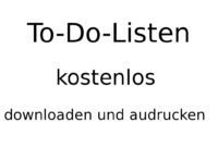 to do listen vorlagen kostenlos