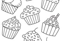 ausmalbilder cupcakes