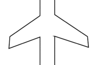 flugzeug schablone