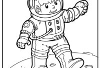 astronaut ausmalen