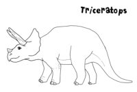 ausmalbild triceratops