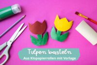 tulpe basteln vorlage