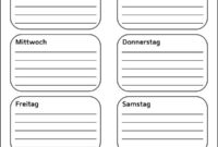 wochenplan zum ausdrucken