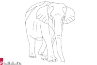 elefant malen leicht