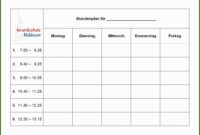 stundenplan uni vorlage pdf