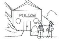 ausmalbild polizeiwache