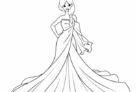 prinzessin ausmalbild kleid