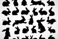 hase silhouette einfach