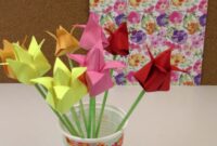 origami blume einfach