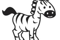 zebra malen kinder