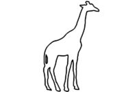 giraffe zeichnen vorlage