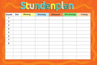 ausdrucken stundenplan