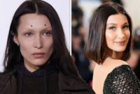 bella hadid old nose