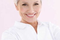 pixie cuts senior woman fine hair