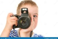 boy with camera head