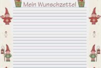 wunschzettel vorlage word