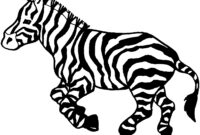 ausmalbild zebra