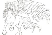 pegasus ausmalbild