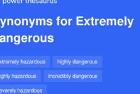 dangerous synonyms thesaurus