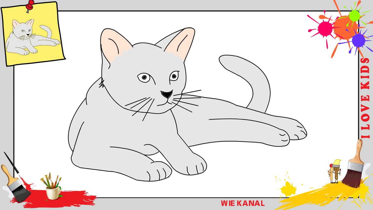 Katze Malen Einfach - kinderbilder.download | kinderbilder.download