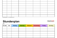 stundenplan klein für mäppchen zum ausdrucken