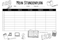 stundenplan pdf ausfüllbar