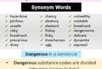 synonyms for dangerous situation