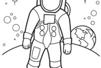 astronaut malvorlage