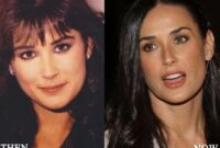 demi moore before and after plastic surgery