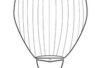 heißluftballon vorlage