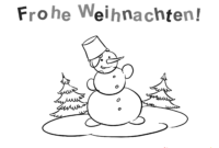 frohe weihnachten ausmalbild