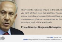 netanyahu quotes about gaza