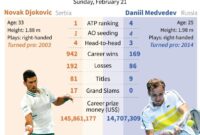 novak vs medvedev head to head