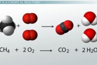 what does a chemical reaction start with