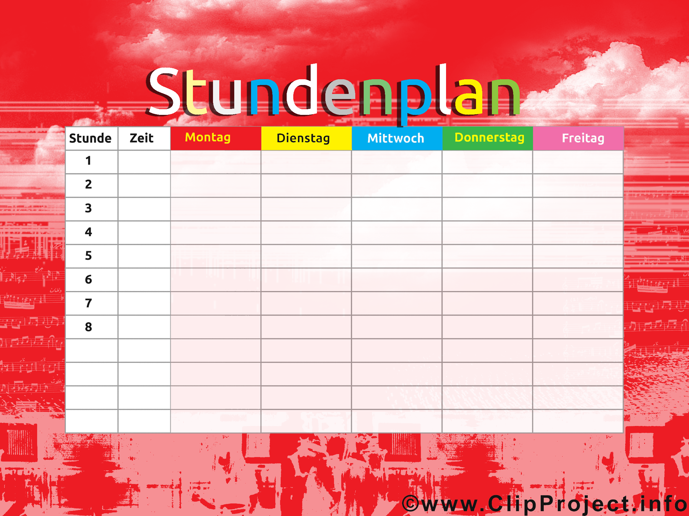 Sjabloon tijdschema