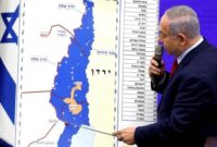 netanyahu new israel map