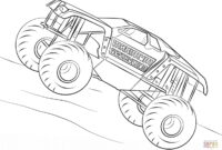 ausmalbild monster truck