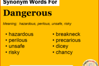 dangerous synonym formal