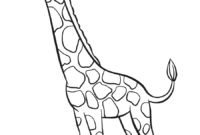 giraffe vorlage zum ausdrucken