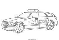 ausmalbilder polizeiauto