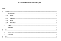 word vorlage inhaltsverzeichnis