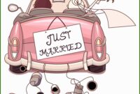 druckvorlage just married auto vorlage zum ausdrucken