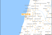 map of netanya israel