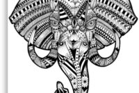 elefant mandala einfach