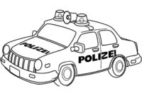 polizei malvorlage