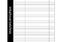 inhaltsverzeichnis vorlage pdf