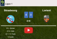 strasbourg vs lorient h2h